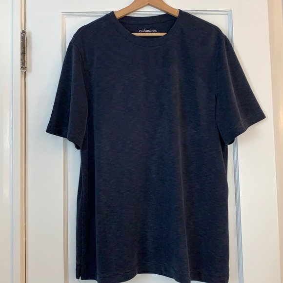 Men’s Croft & Barrow Navy Blue short sleeve Shirt EUC Large - Picture 2 of 11